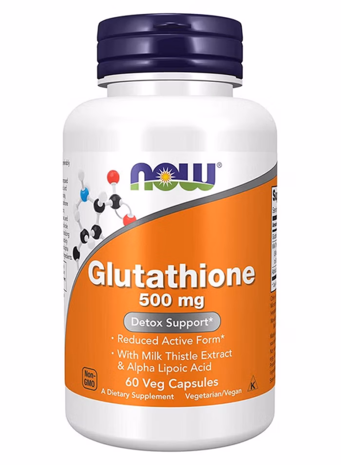 سلامت و مکمل ها Now Foods — Glutathione 500mg 60 Veg Capsules
