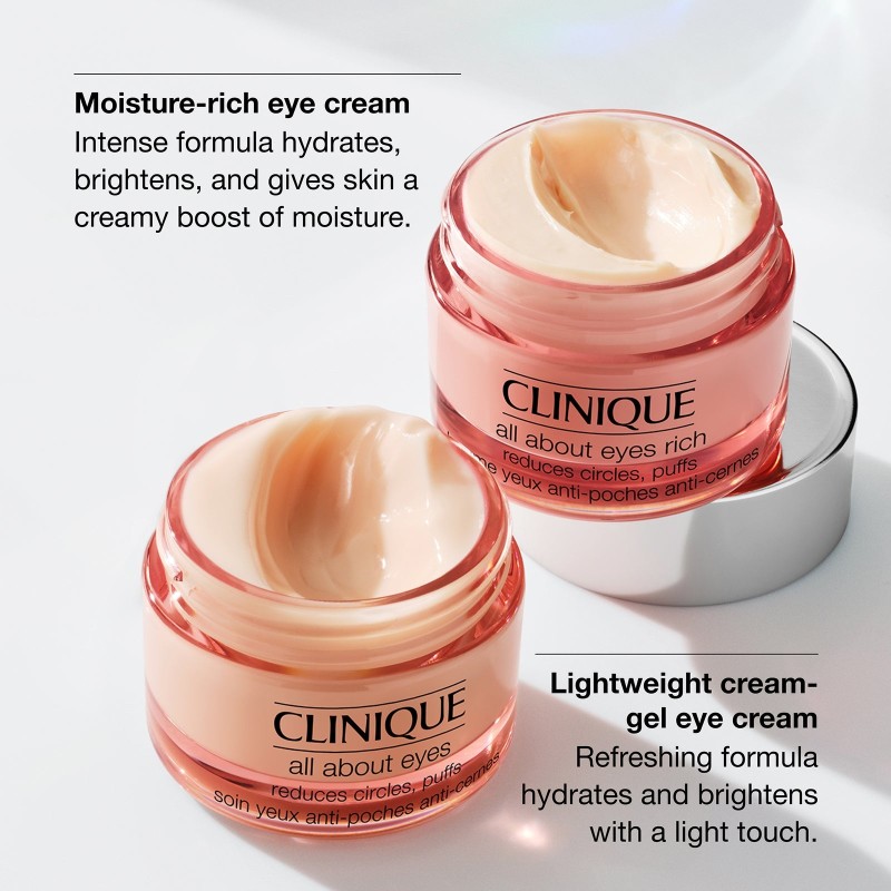 مراقبت پوست Clinique — Clinique All About Eyes Rich Eye Cream with Hyaluronic Acid, Brightening for Dark Circles, 15ml —