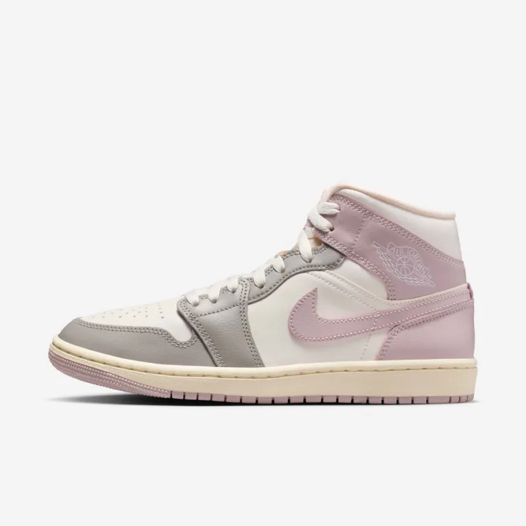 Air Jordan 1 Mid Women's Shoes - Sail/Enigma Stone/Coconut Milk/Particle Rose