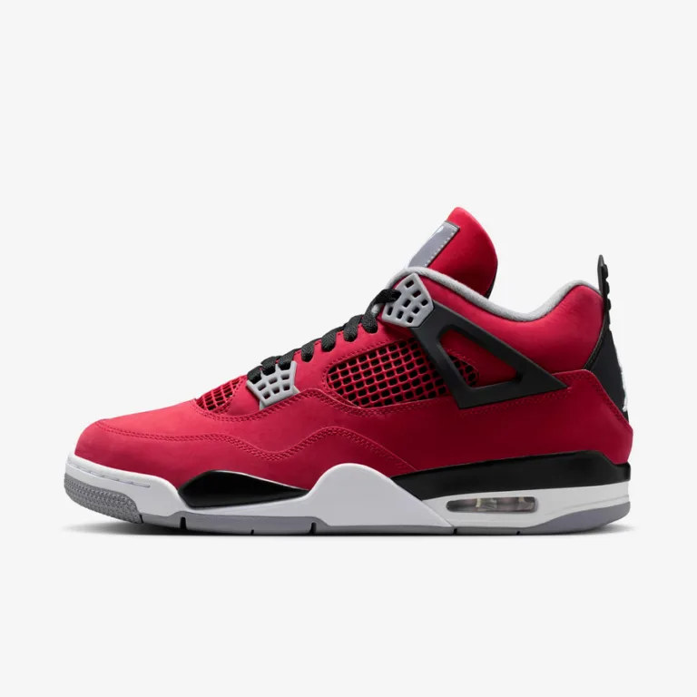 Air Jordan 4 'Toro' Men's Shoes - Fire Red/Black/Cement Grey/White
