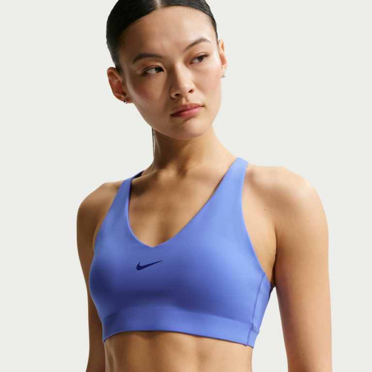 Nike Universa Women's Medium-Support Padded Sport Bra - Sapphire/Bright Blue/Deep Night