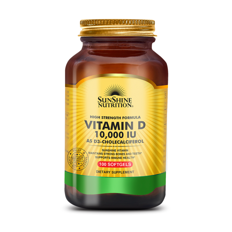 Sunshine Nutrition Vitamin D 10000 Iu Softgels 100's